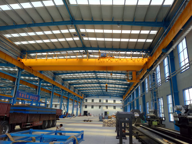 European electric double beam crane