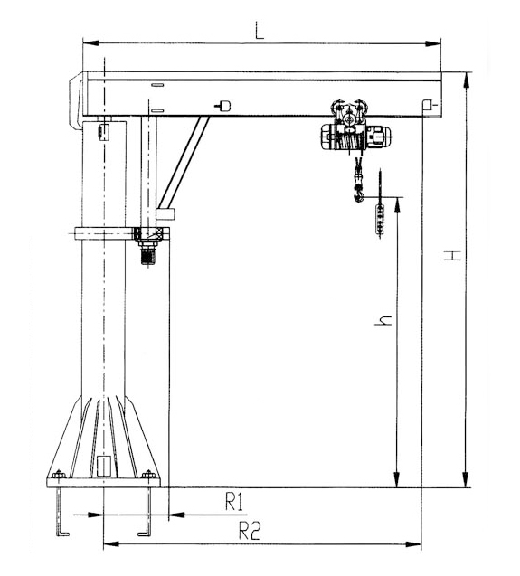 BZ type cantilever crane