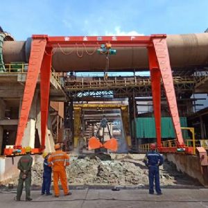 MHZ electric hoist grab gantry crane