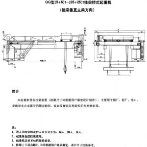 QG type hanging girder bridge crane